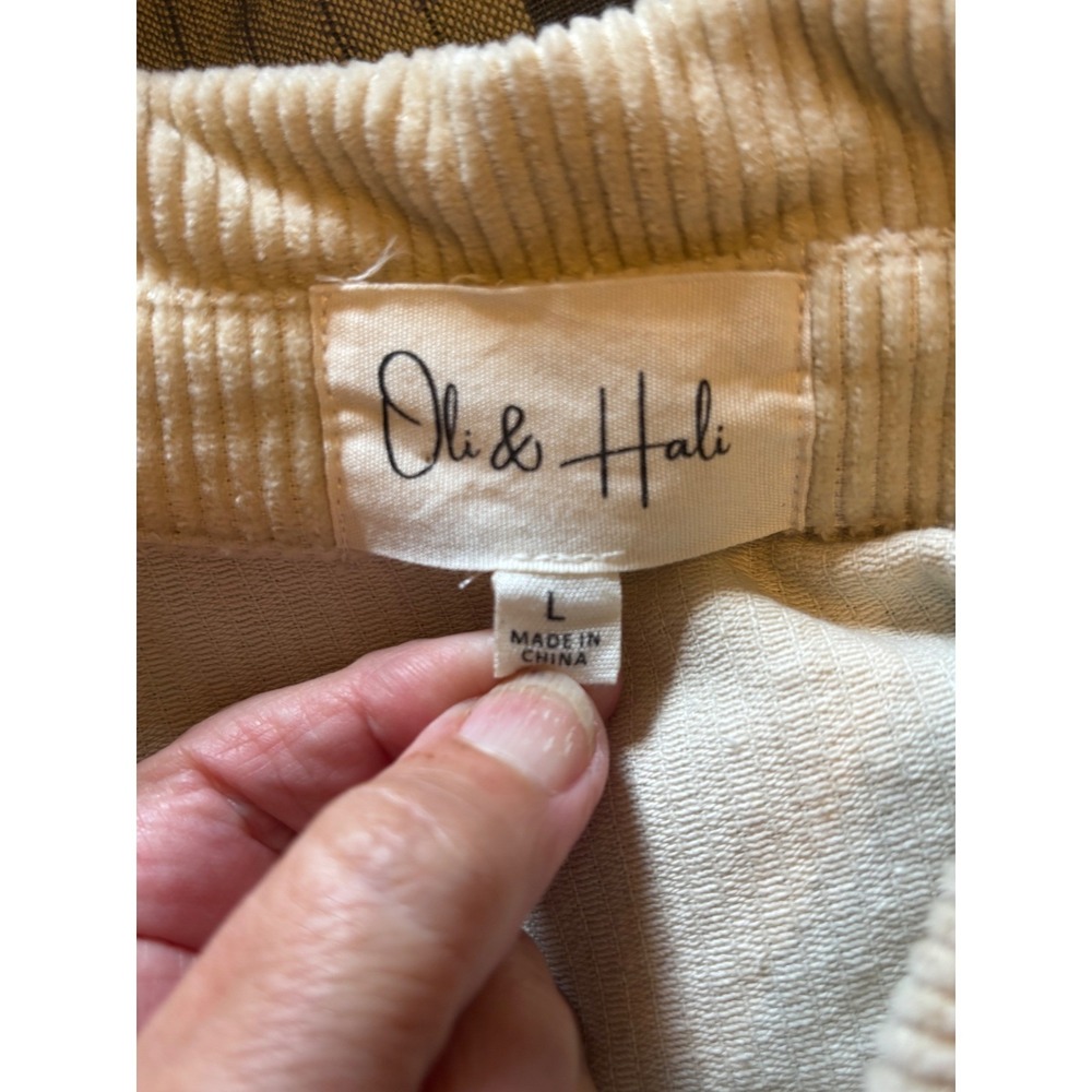 Oli & Hali Corduroy Vest Tiered Handkerchief Skirt Cream Large Stevie Nicks - Picture 8 of 9